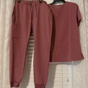 Mauve Mandala Scrub Set